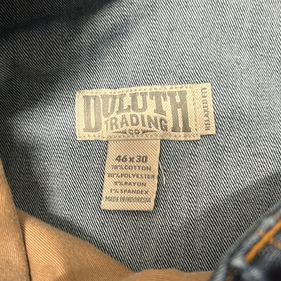 Duluth Trading Co lMen's Ballroom Double Flex Relaxed Fit Jeans 46x30 - Picture 3 of 7